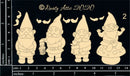 Dusty Attic Chipboard 3x6 - Garden Gnomes