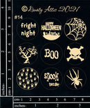 Dusty Attic Chipboard 4x4 - Page Pebbles