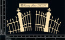 Dusty Attic Chipboard 3x6 - Cemetery Gates