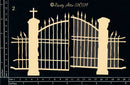 Dusty Attic Chipboard- Cemetery Gates