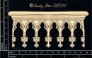 Dusty Attic Chipboard 3x6 - Gothic Fretwork, DA3088