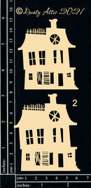 Dusty Attic Chipboard 3x6 - Haunted House