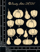 Dusty Attic Chipboard 4x4 - Mini Pumpkins, DA3108