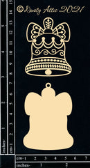 Dusty Attic Chipboard 3x6 - Gingerbread Bell, DA3167