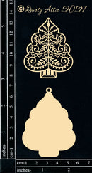 Dusty Attic Chipboard 3x6 - Gingerbread Tree, DA3169