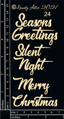 Dusty Attic Chipboard 3x6- Mini Captions