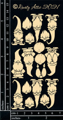 Dusty Attic Chipboard 3x6 - Gnomes Mini, DA3225