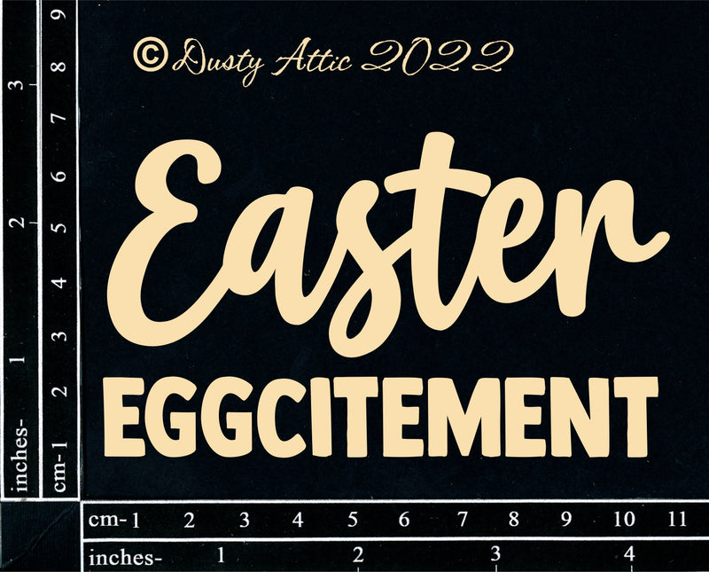 Dusty Attic Chipboard 3x6 - Easter Eggcitement, DA3286