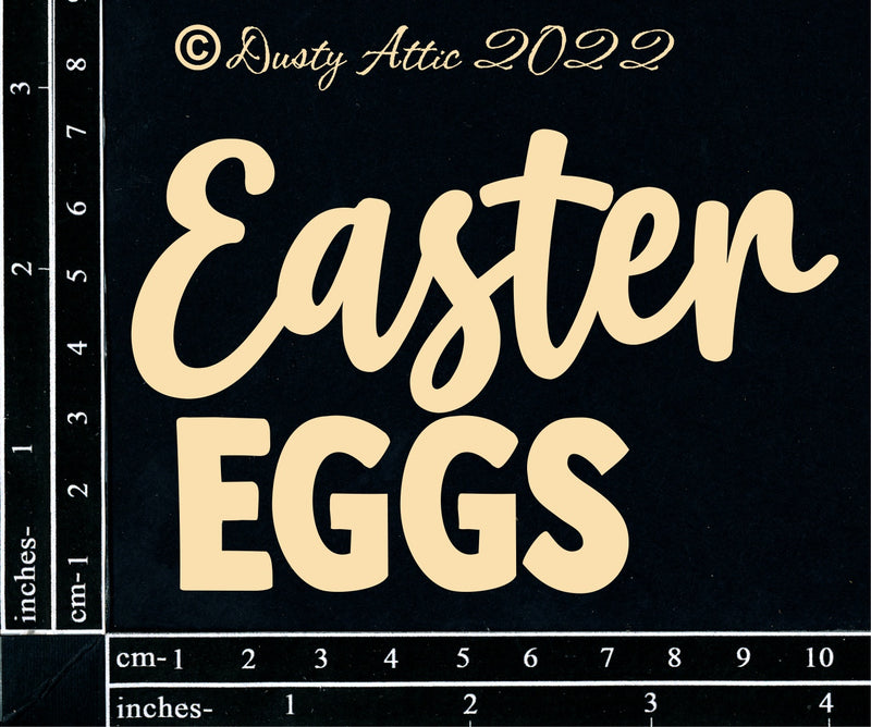 Dusty Attic Chipboard 3x4 - Easter Eggs, DA3287