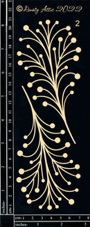 Dusty Attic Chipboard 3x8 - Branch & Berries, DA3305