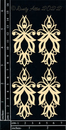 Dusty Attic Chipboard 3x6 - Botanic Accents, DA3327