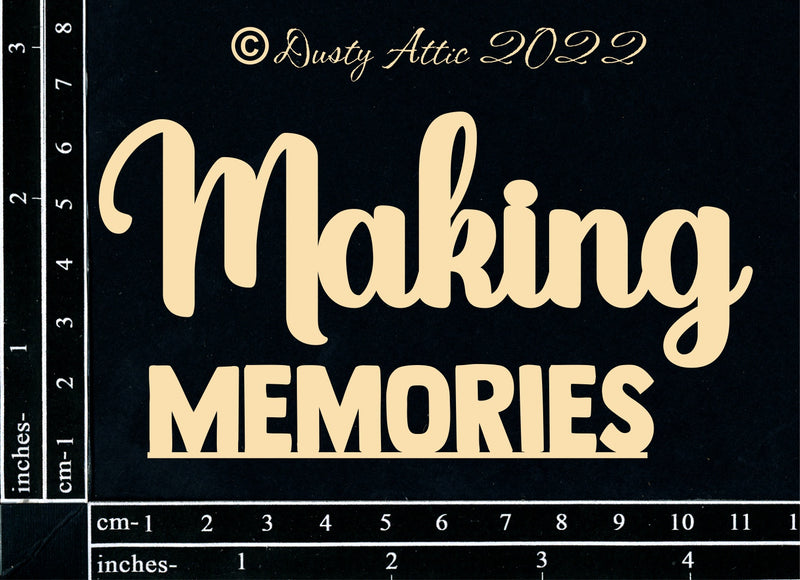 Dusty Attic Chipboard 3x5 - Making Memories, DA3342
