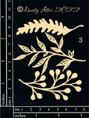 Dusty Attic Chipboard 3x4 - Botanic Mix