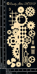 Dusty Attic Chipboard 3x6- Industrial Cluster