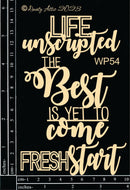 Dusty Attic Chipboard 4x6 - Word Pack