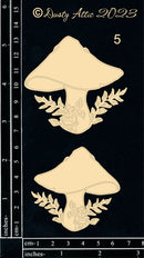 Dusty Attic Chipboard 3x6 - Magic Mushrooms