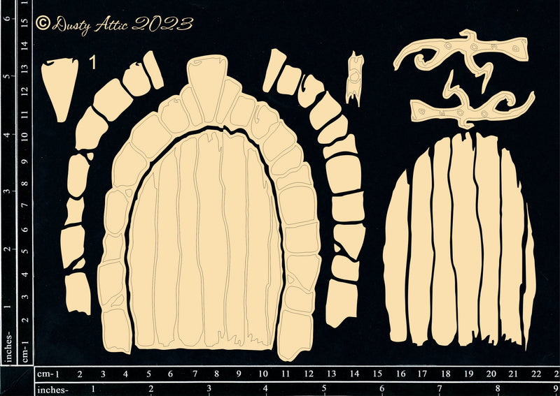 Dusty Attic Chipboard 6x8 - Fairy Doors