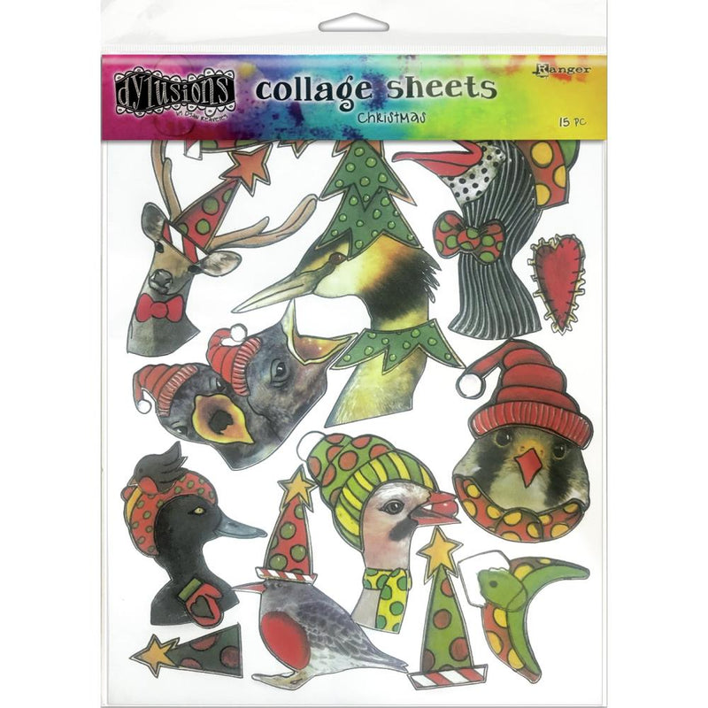 Dyan Reaveley's Dylusions Collage Sheets  Set 4, 8.5X11 15Pgs - Christmas, DYA76933