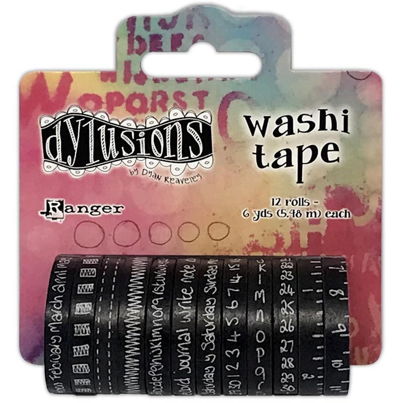 Dyan Reaveley's Dylusions Washi Tape Set - Black, DYA78678