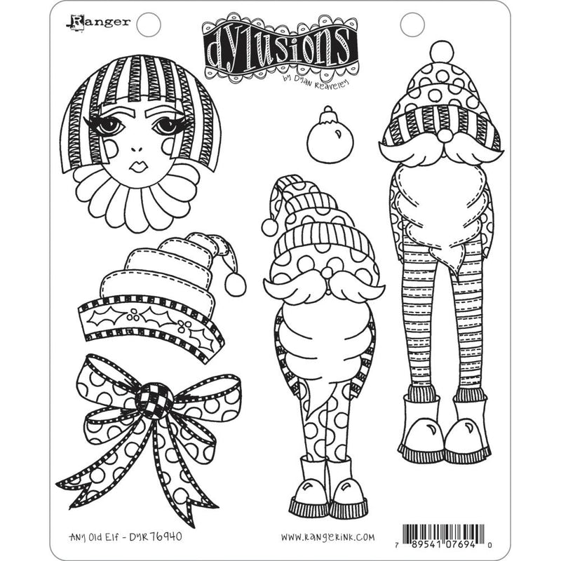 Dyan Reaveley's Dylusions Stamp Set - Any Old Elf, DYR76940