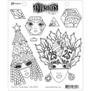 Dyan Reaveley's Dylusions Stamp Set 8.5"X7"  - Hats Off To Christmas, DYR 76957