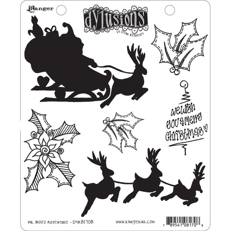 Dyan Reaveley's Dylusions Stamp Set - Mr. Boo's Adventure, DYR81708
