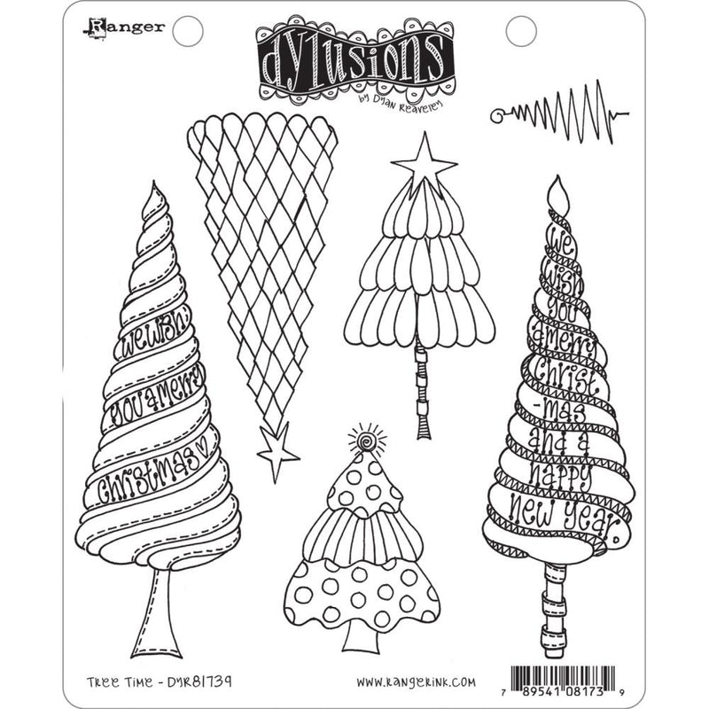 Dyan Reaveley's Dylusions Stamp Set - Tree Time, DYR81739