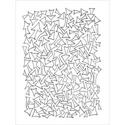 Dyan Reaveley's Dylusions Stencil, Large 9" x 12" - Arrows DYSL44260