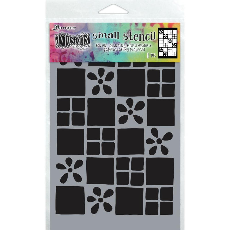 Dyan Reaveley's Dylusions Stencil, Small 5" x 8" - Square Dance, DYS75301