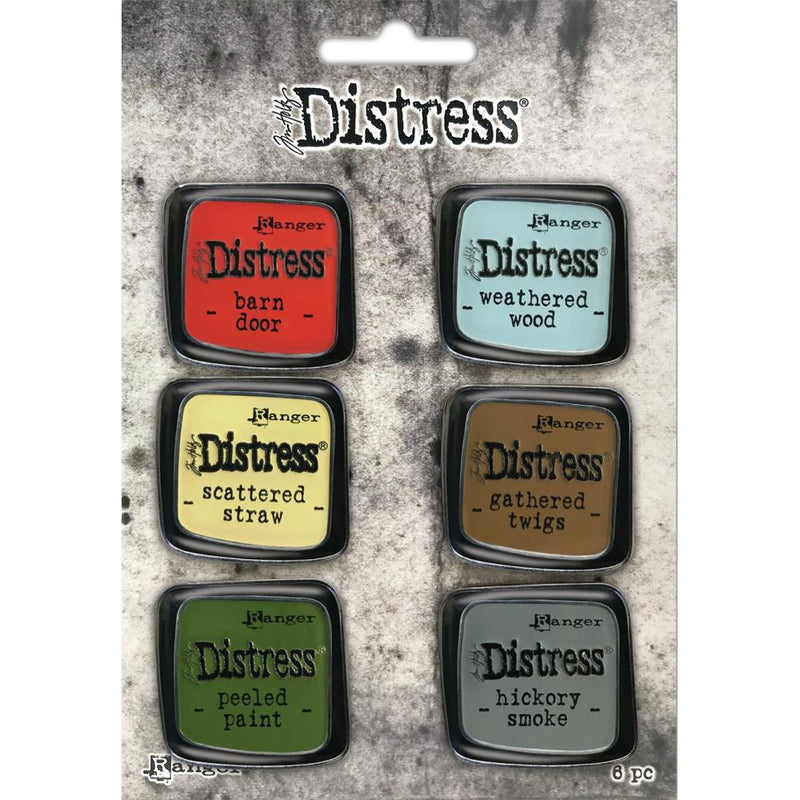 Tim Holtz Distress Enamel Pin Collection - Set