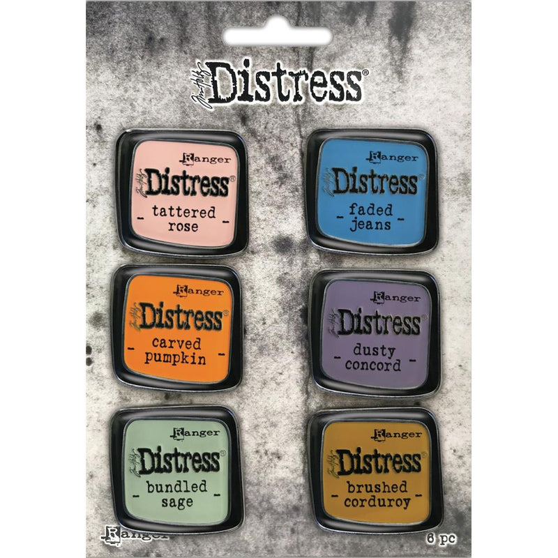 Tim Holtz Distress Enamel Pin Collection - Set