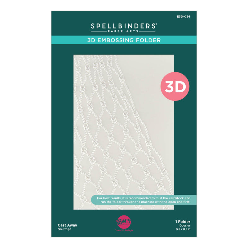 Spellbinders 3D Embossing Folder - Cast Away, E3D-054