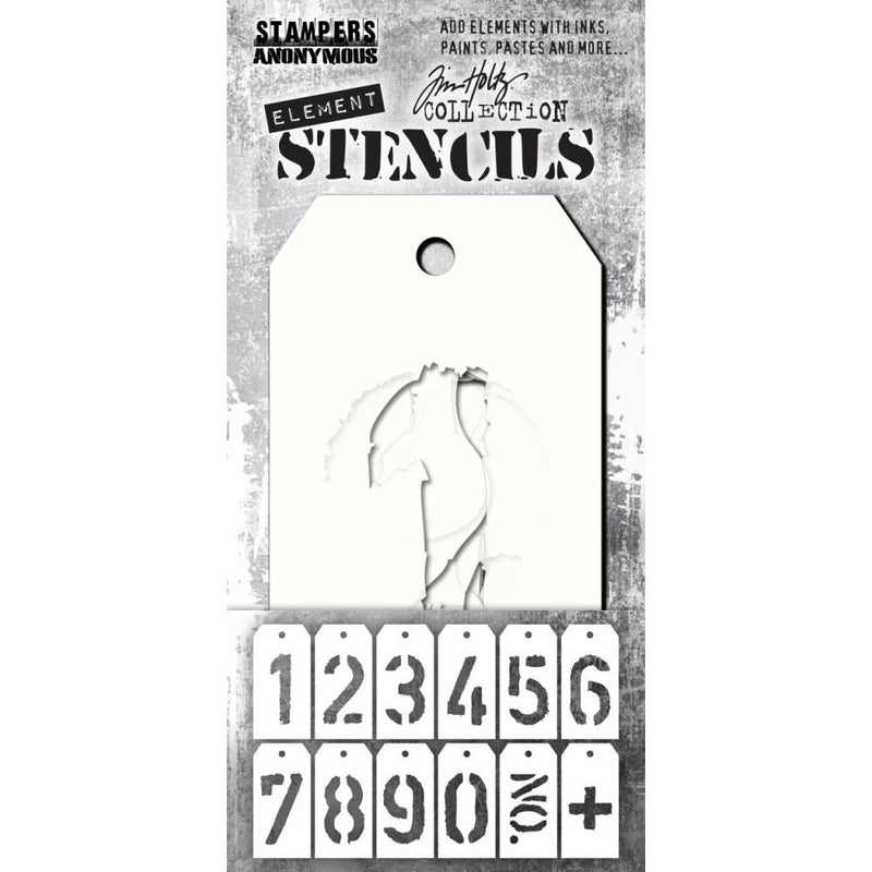 Stampers Anonymous Element Stencils 12Pc - Freight, EST002 by: Tim Holtz