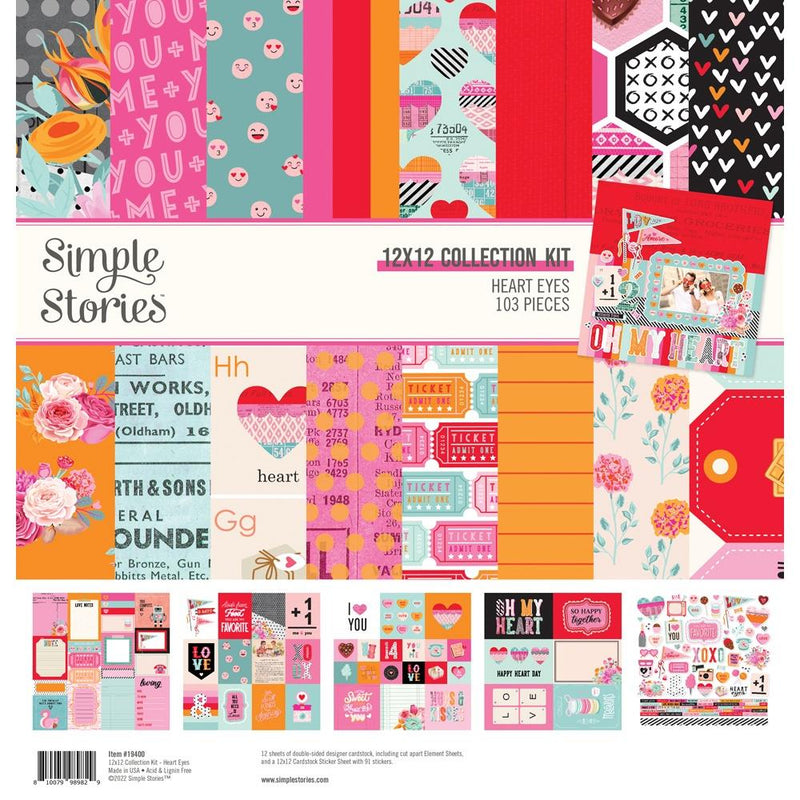 Simple Stories Collection Kit 12x12 - Heart Eyes, 19400