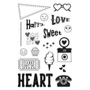 Simple Stories Clear Stamp Set - Heart Eyes, 19415
