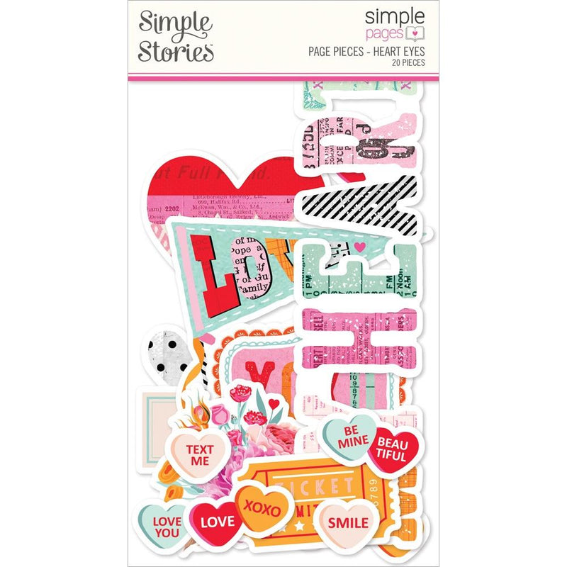 Simple Stories Simple Pages Page Pieces - Heart Eyes, 19426