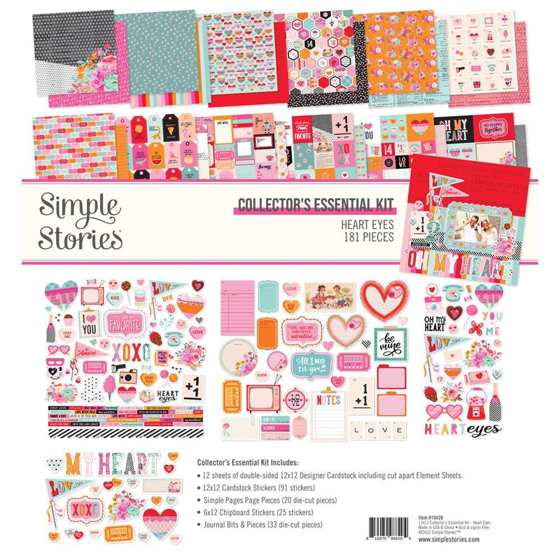 Simple Stories Essential Collector's Kit 12x12- Heart Eyes, 19428