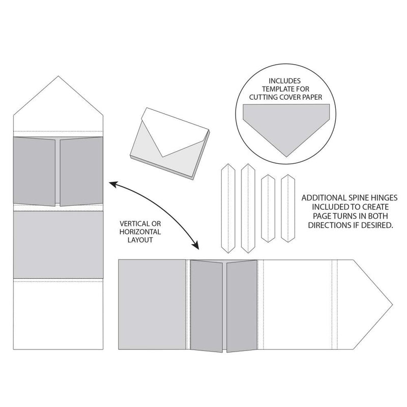 49 And Market - Foundations Envelope Gatefold Flip Folio - White, FA35496