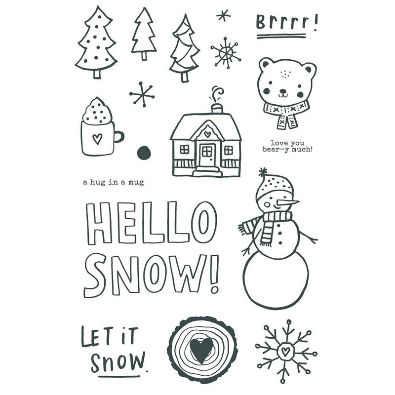 Simple Stories - Feelin' Frosty - 4x6 Stamp Set, FEE16623