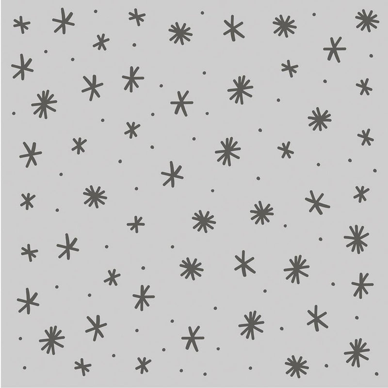 Simple Stories Feelin' Frosty - 6x6 Stencil - Frosty Snowflakes, FEE16624