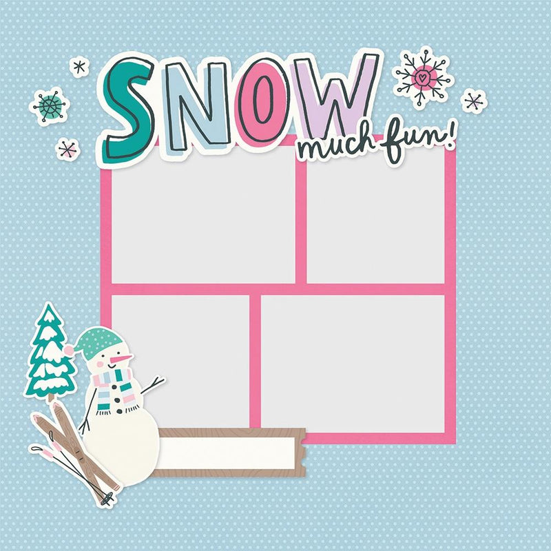 Simple Stories Feelin' Frosty  - Page Pieces - Snow Much Fun!, FEE16625