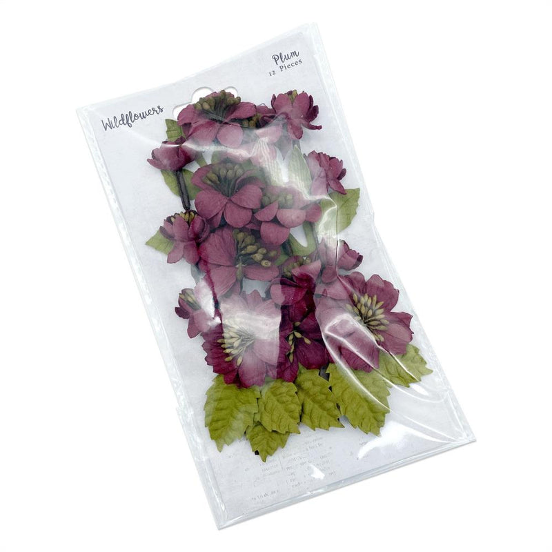 49 and Market Paper Flowers - Wildflowers - Plum, FM-38459