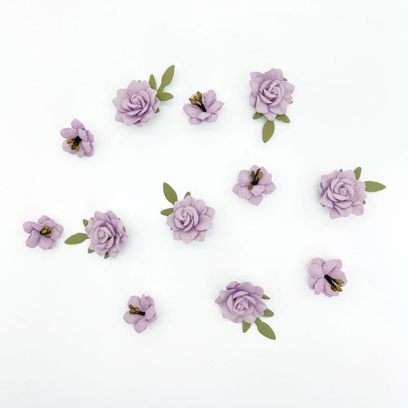 49 and Market Paper Flowers - Florets - Soft Lilac, FM-38992