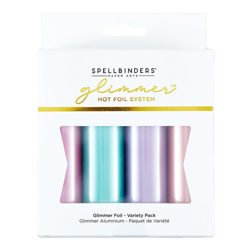 Glimmer Hot Foil 4 Rolls - Satin Pastels Variety Pack, GLF-050