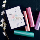 Glimmer Hot Foil 4 Rolls - Satin Pastels Variety Pack, GLF-050