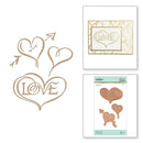 Glimmer Hot Foil Plate by Paul Antonio -  Hearts & Love, GLP-014