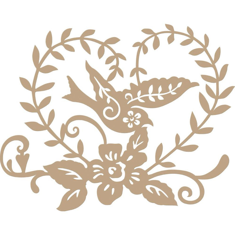 Glimmer Hot Foil Plate by Sharyn Sowell -  Bird in Heart, GLP-097