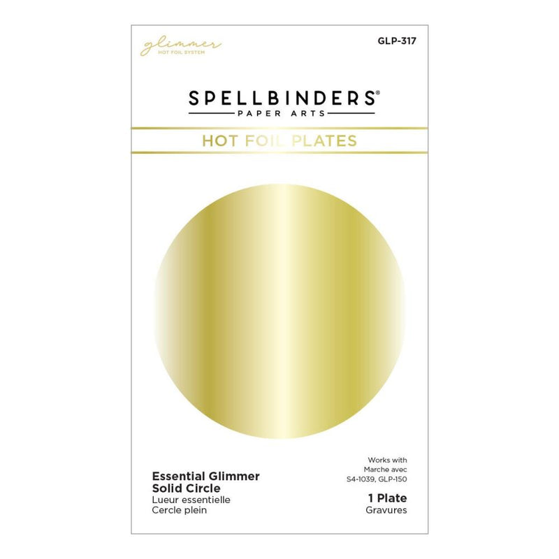 Spellbinders Essential Glimmer Hot Foil Plate - Solid Circle, GLP-317