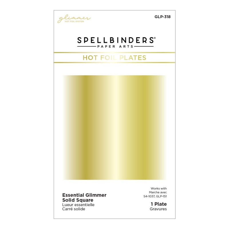 Spellbinders Essential Glimmer Hot Foil Plate - Solid Square, GLP-318