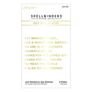 Spellbinders - Just Wanted to Say Glimmer Hot Foil Plate, GLP-321
